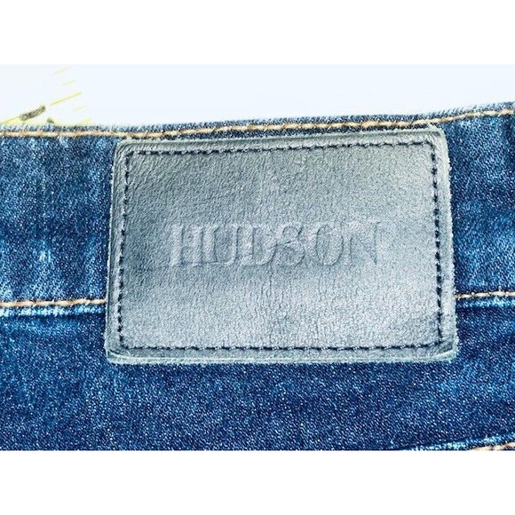 Hudson Straight Jeans Men's Byron Five Pocket Stretch Dark Wash Sz 36 Fits 38x30 - Picture 12 of 13